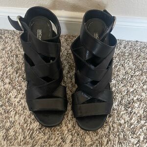 Michael Kors Black Strappy Sandals